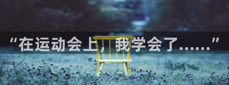 尊龙官网下载招商电话号码查询:“在运动会上,我学会了……”